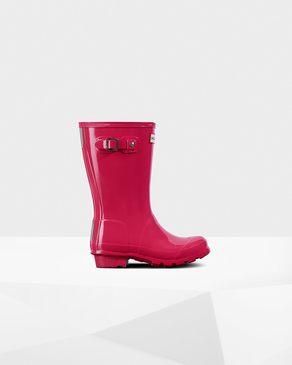 Botas de Lluvia Hunter Niños - Original Big Gloss - Rosas - GFZKTSI-64